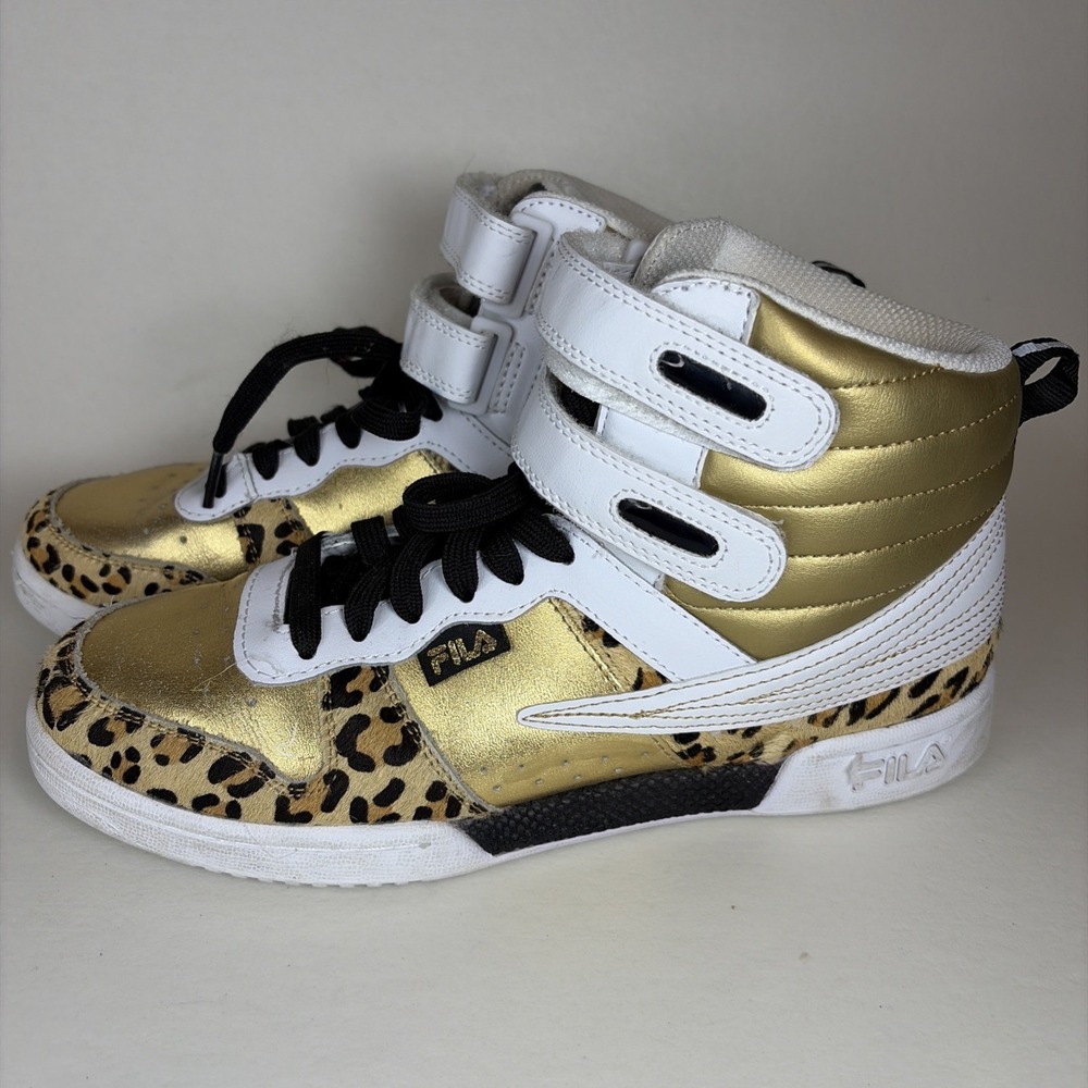 Fila F 14 Leopard Metallic WOMENS Sneakers SZ US 8